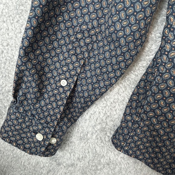 Brooks Brothers Regent Men's Long Sleeve Button Down Micro Paisley Print Size L - Picture 6 of 10